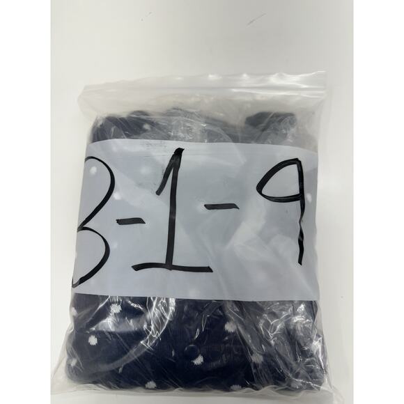 National Womens Sweater Size 1X Navy Polka Dotted Long Sleeve Button Up - Picture 11 of 11